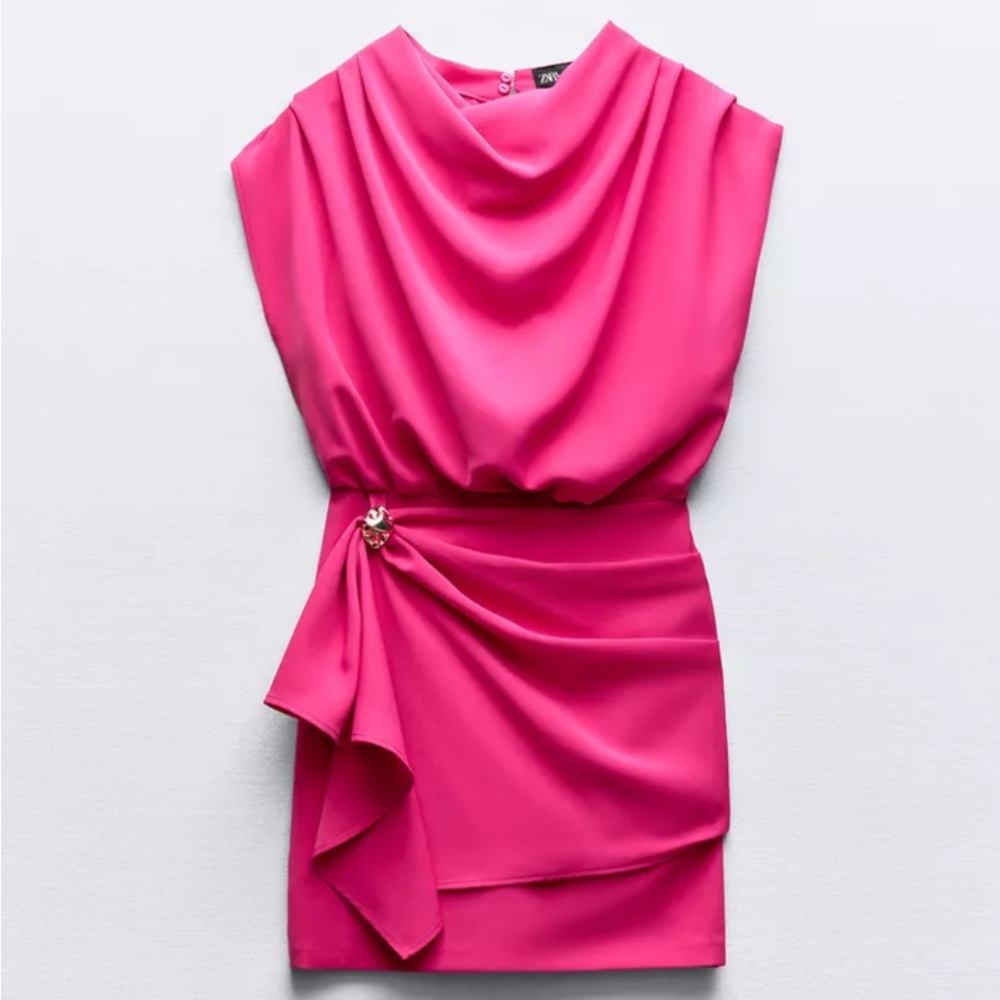 GOLD APPLIQUÉ MINI DRESS